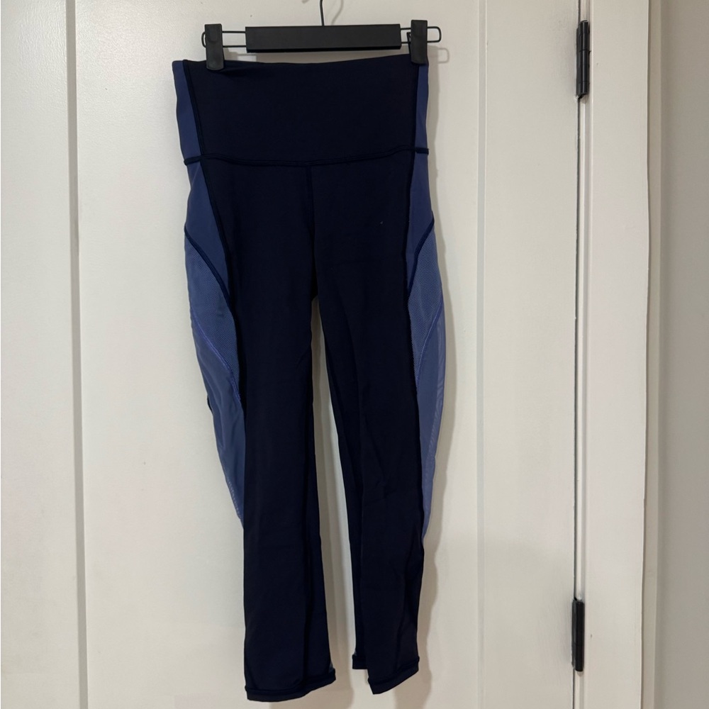 Lululemon Athletica Navy and Blue Leggings